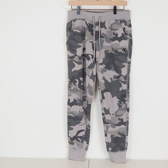 Champion Jogger Sweatpants Gray Camo Men's Size Small - Picture 1 of 8